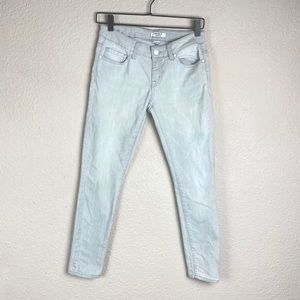 Forever 21 Light Gray Skinny Jeans 26